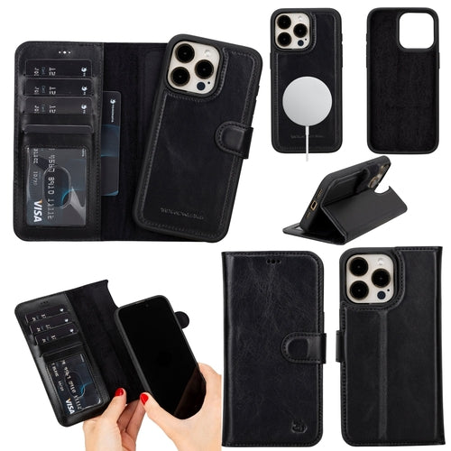 Casper iPhone 16 Pro Max Wallet Case Leather MagSafe
