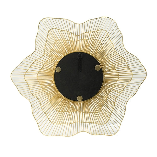 Round Gold Metal Frame Wall Mirror, 27 in